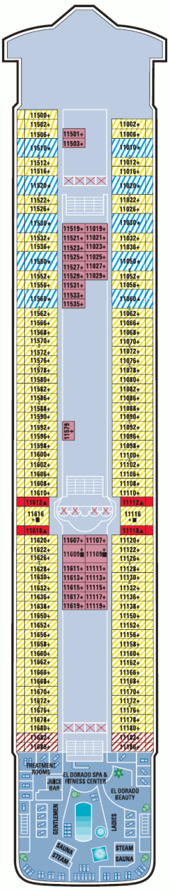 Deckplan Deck 11 – Norwegian Star