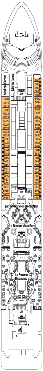Deckplan Petrarca – MSC Poesia