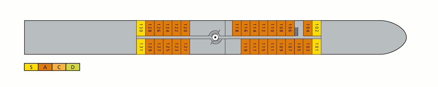 Deckplan Deck 1 – A-Rosa Aqua