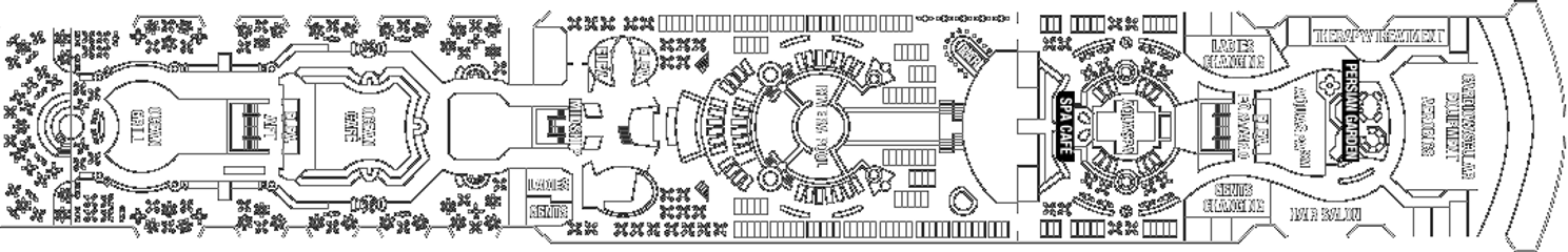 Deckplan Resort Deck – Celebrity Millennium  