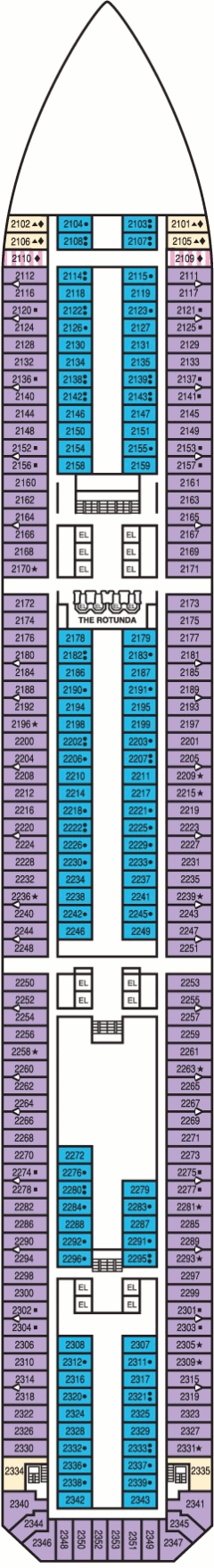 Deckplan Main Deck – Carnival Sunshine
