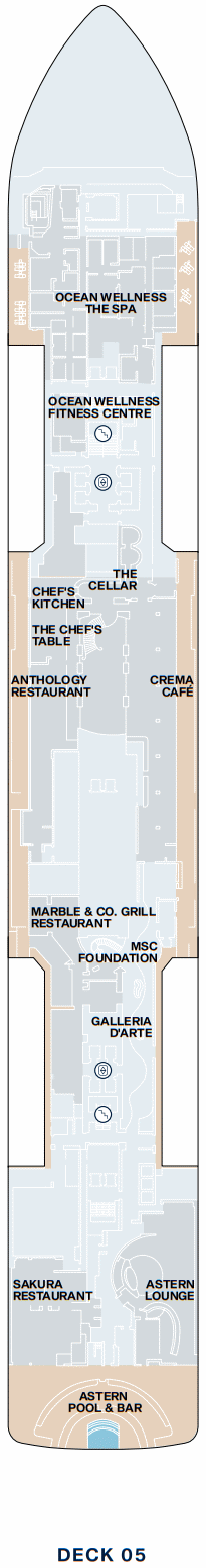 Deckplan Deck 5 – Explora IV