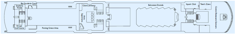 Deckplan Magnolia Deck – Costa Deliziosa