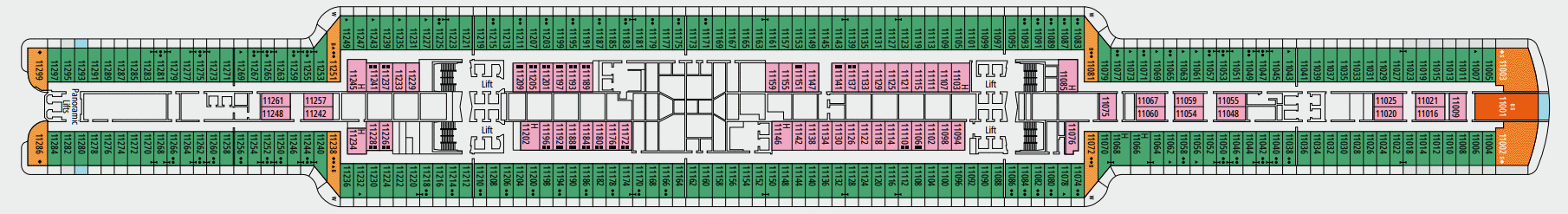 Deckplan 11 Palawan – MSC Seascape