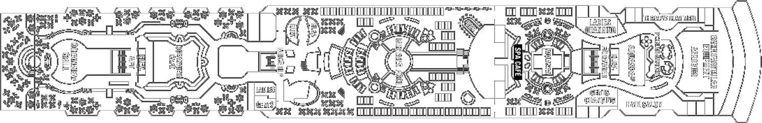 Deckplan Resort Deck – Celebrity Infinity  