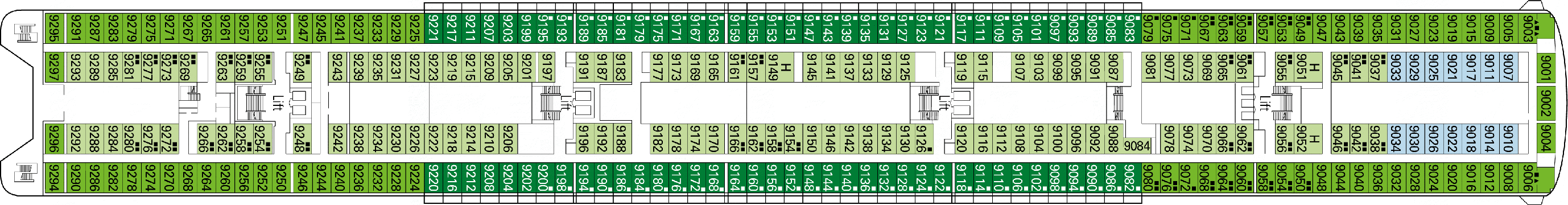 Deckplan Ametista – MSC Armonia