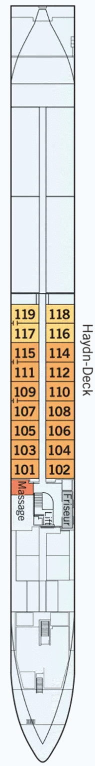 Deckplan Haydn Deck – Amadeus Star