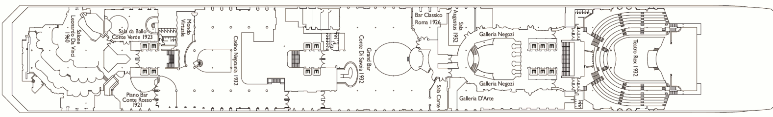 Deckplan Genova Deck – Costa Fortuna