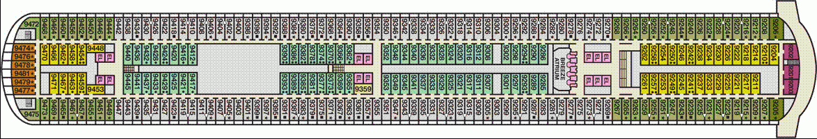 Deckplan Vista – Carnival Breeze