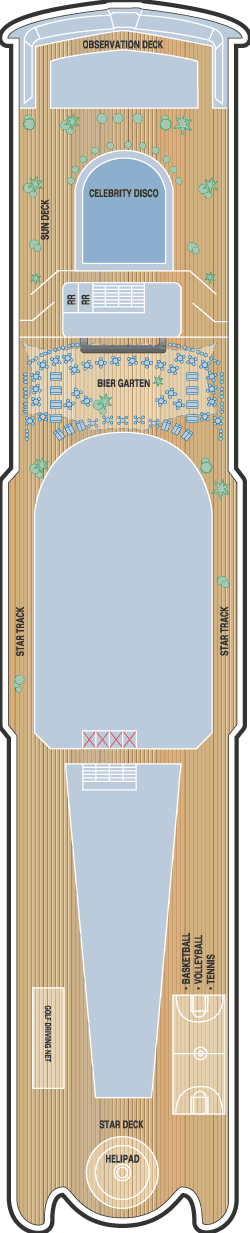 Deckplan Deck 13 – Norwegian Spirit
