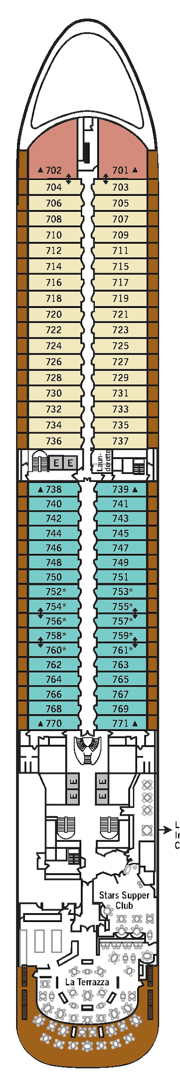 Deckplan Deck 7 – Silver Spirit