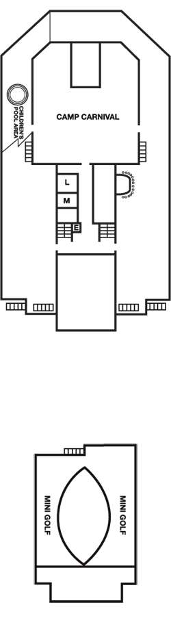 Deckplan Sun Deck – Carnival Freedom