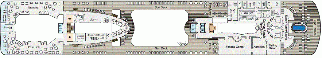 Deckplan Deck 14 – Marina