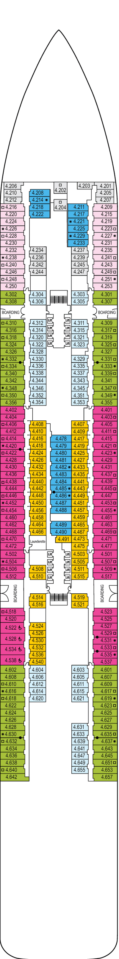 Deckplan Deck 4 – Iona