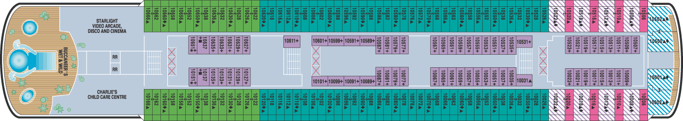 Deckplan Deck 10 – Norwegian Spirit