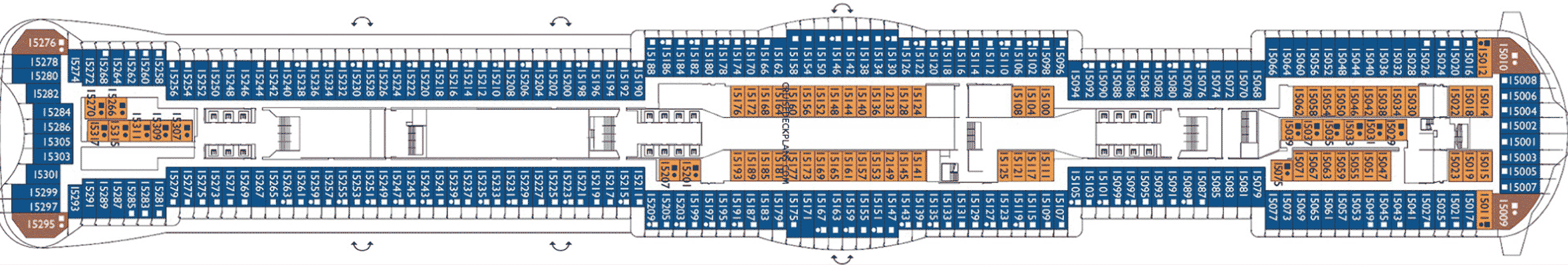 Deckplan Deck 15 – Costa Smeralda