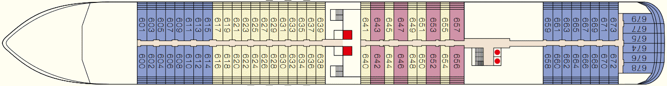 Deckplan Deck 6 – MS Europa 2