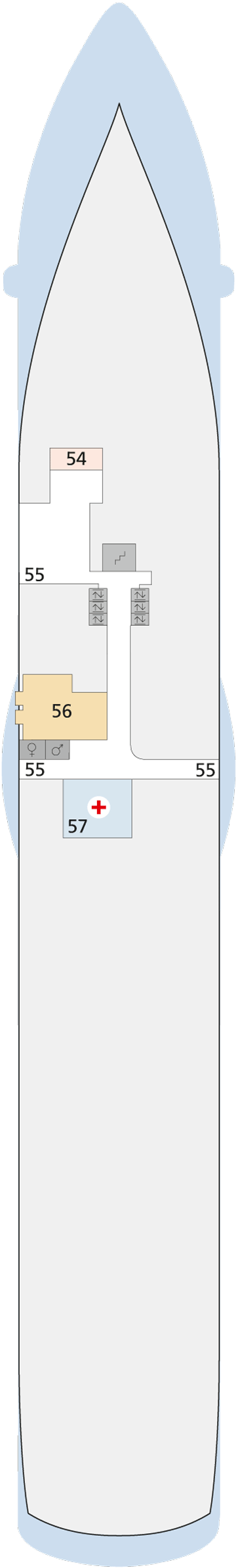 Deckplan Deck 3 – AIDAluna