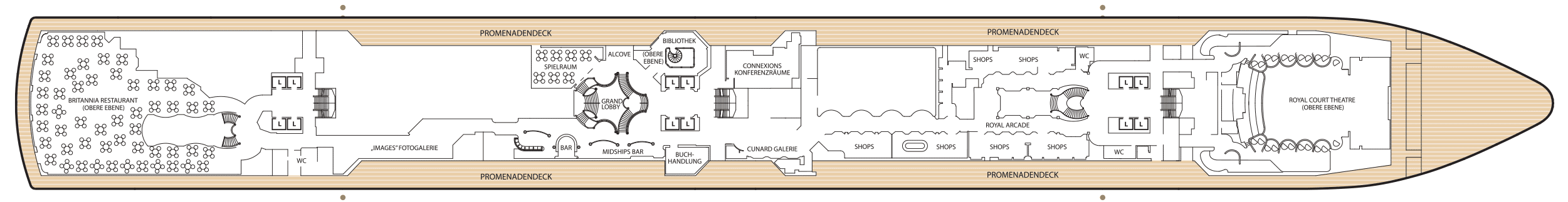 Deckplan Deck 3 – Queen Elizabeth