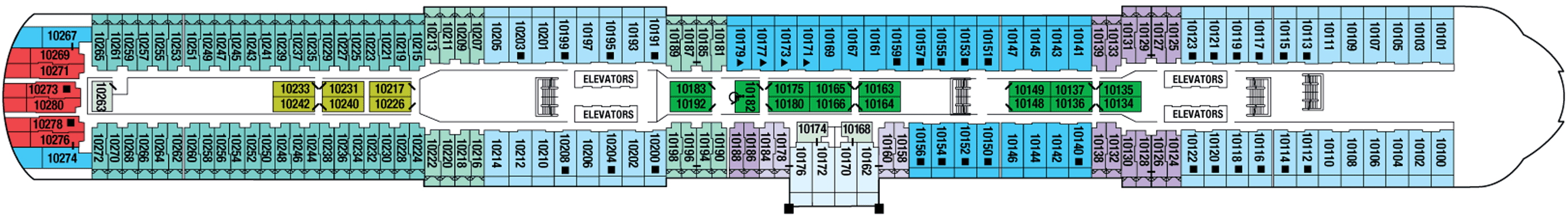 Deckplan Deck 10 – Celebrity Edge