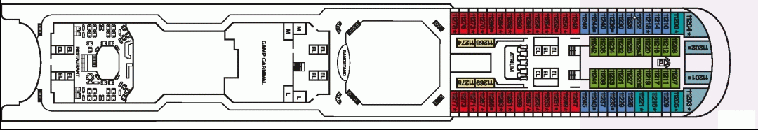 Deckplan Panorama Deck – Carnival Magic