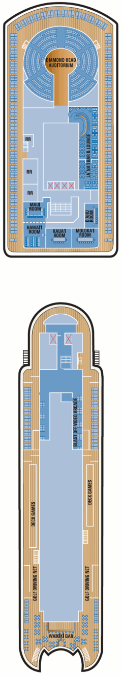 Deckplan Deck 13 – Pride of America