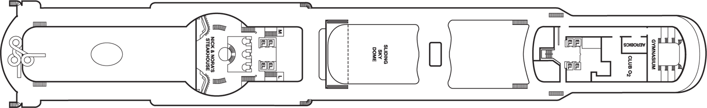 Deckplan Sun Deck – Carnival Miracle