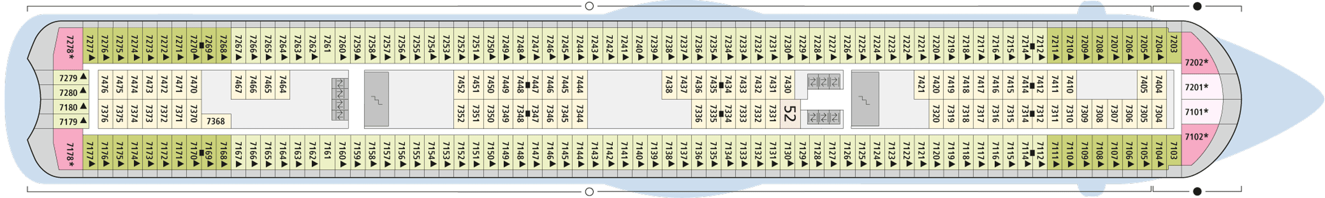 Deckplan Deck 7 – AIDAmar