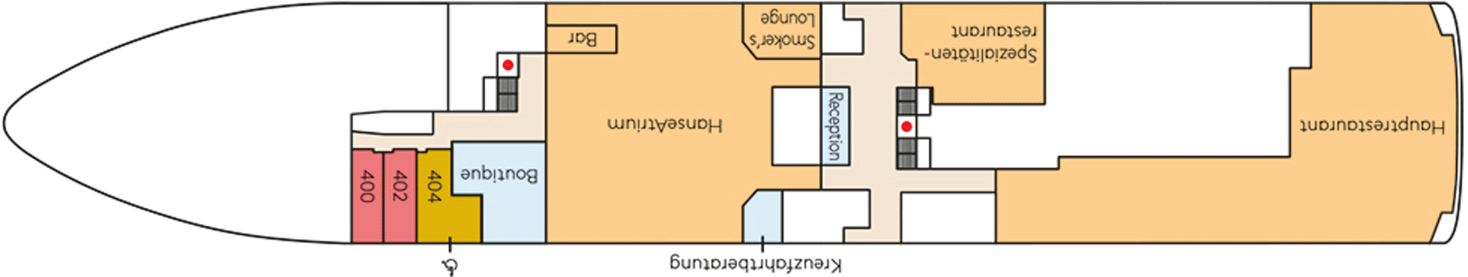 Deckplan Deck 4 – HANSEATIC spirit