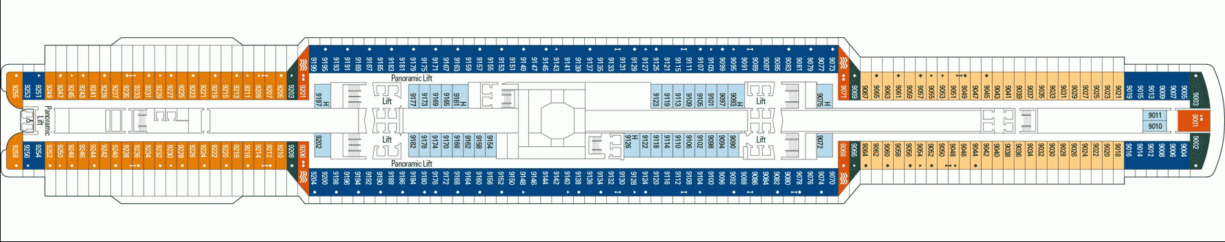 Deckplan Deck 9 – MSC Seaview