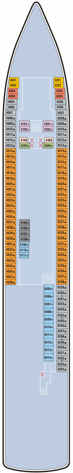 Deckplan Biscayne Deck – Norwegian Sun