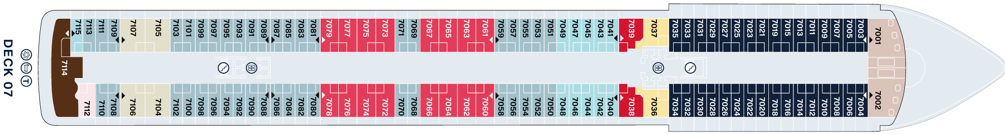 Deckplan Deck 7 – Explora III