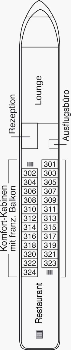 Deckplan Oriondeck – Aurelia