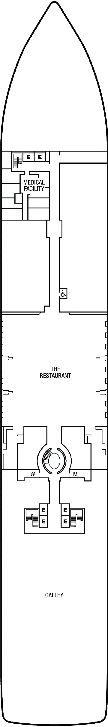 Deckplan Deck 4 – Seabourn Encore