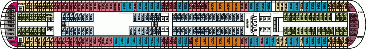 Deckplan Empress Deck – Carnival Magic