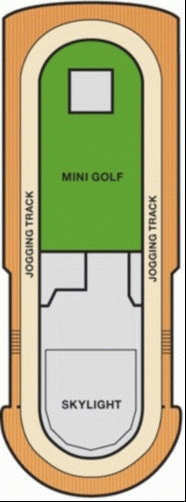 Deckplan Sun Deck – Carnival Paradise
