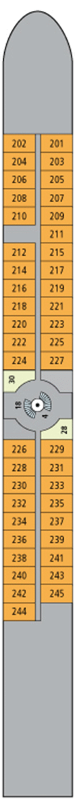 Deckplan Deck 2 – A-Rosa Brava