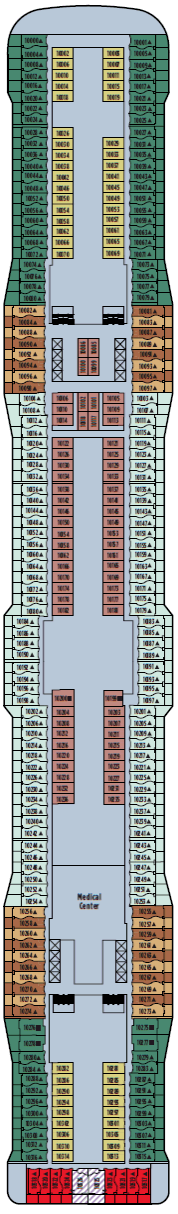 Deckplan Deck 10 – Norwegian Epic