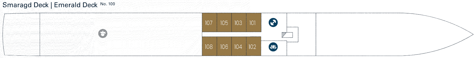 Deckplan Smaragddeck – Viva Unique