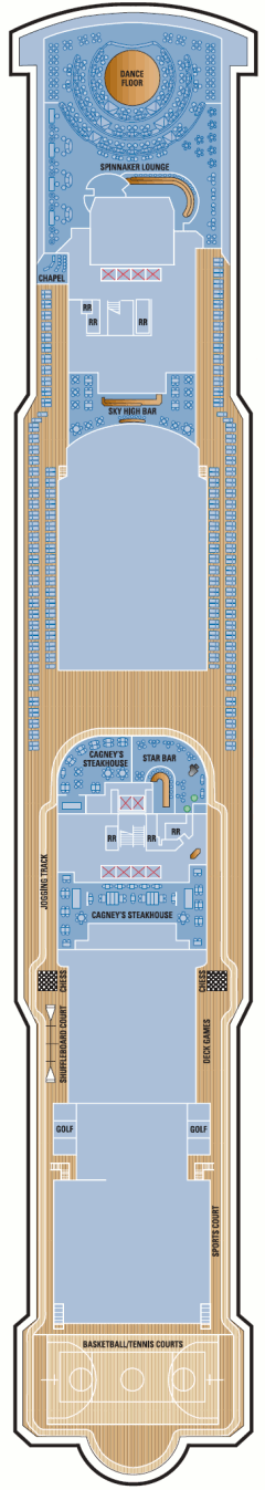 Deckplan Deck 13 – Norwegian Pearl