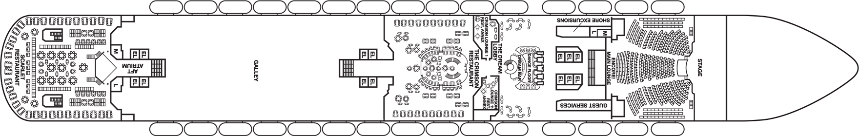 Deckplan Lobby Deck – Carnival Dream