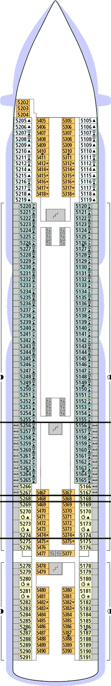 Deckplan Deck 05 – AIDAperla