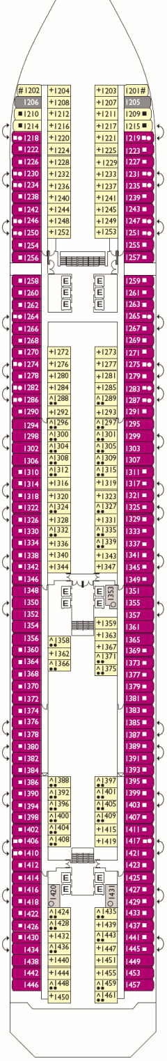 Deckplan Andromeda Deck – Costa Serena