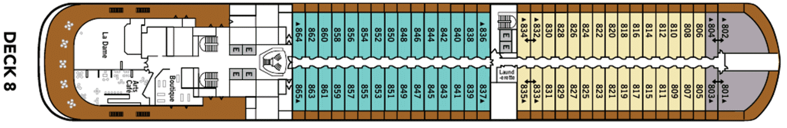 Deckplan Deck 8 – Silver Dawn