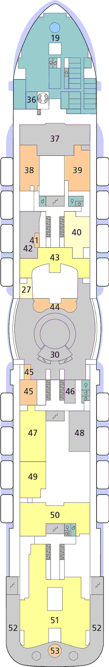 Deckplan Deck 7 – AIDAnova