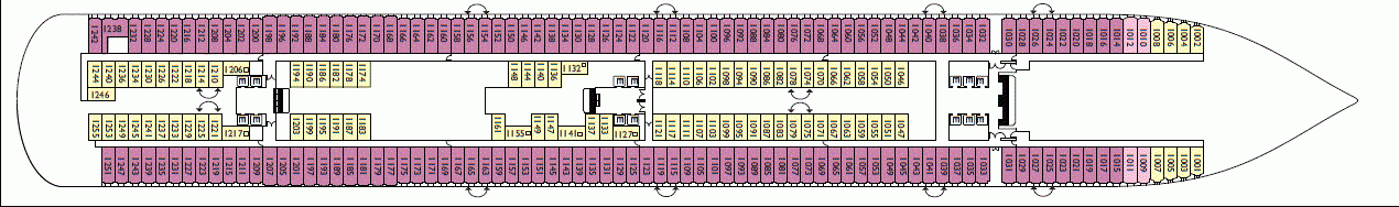 Deckplan Deck 1 Excelsior – Costa Diadema