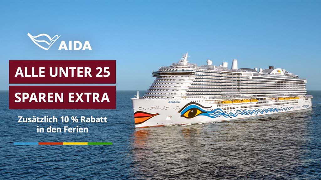 AIDA - Kinder erhalten zusätzlich 10% Rabatt in den Ferien - Nordeuropa