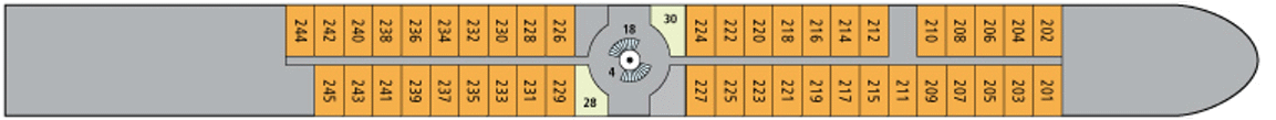 Deckplan Deck 2 – A-Rosa Brava