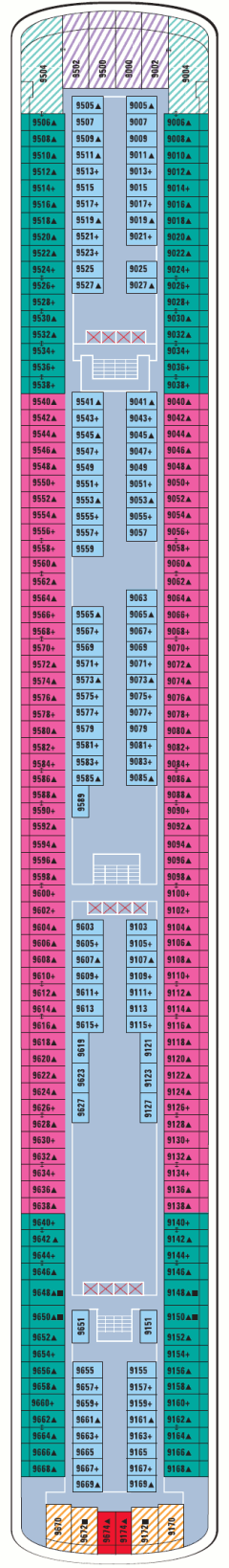 Deckplan Deck 09 – Norwegian Pearl