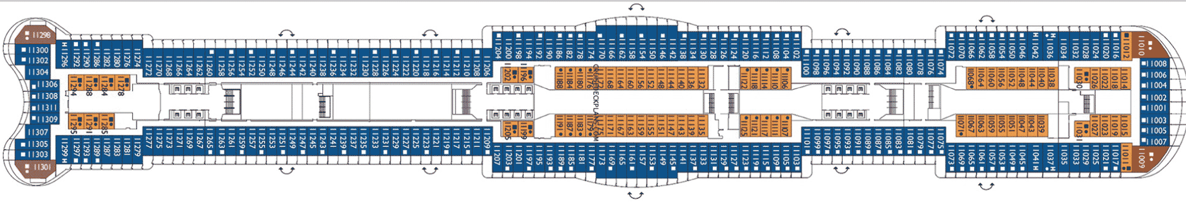 Deckplan Deck 11 – Costa Smeralda